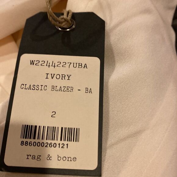 COPY - - Rag & Bone Made especially for Barney’s Ivory classic blazer - Picture 13 of 13